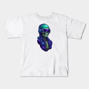 Vibrant Skeleton Kids T-Shirt